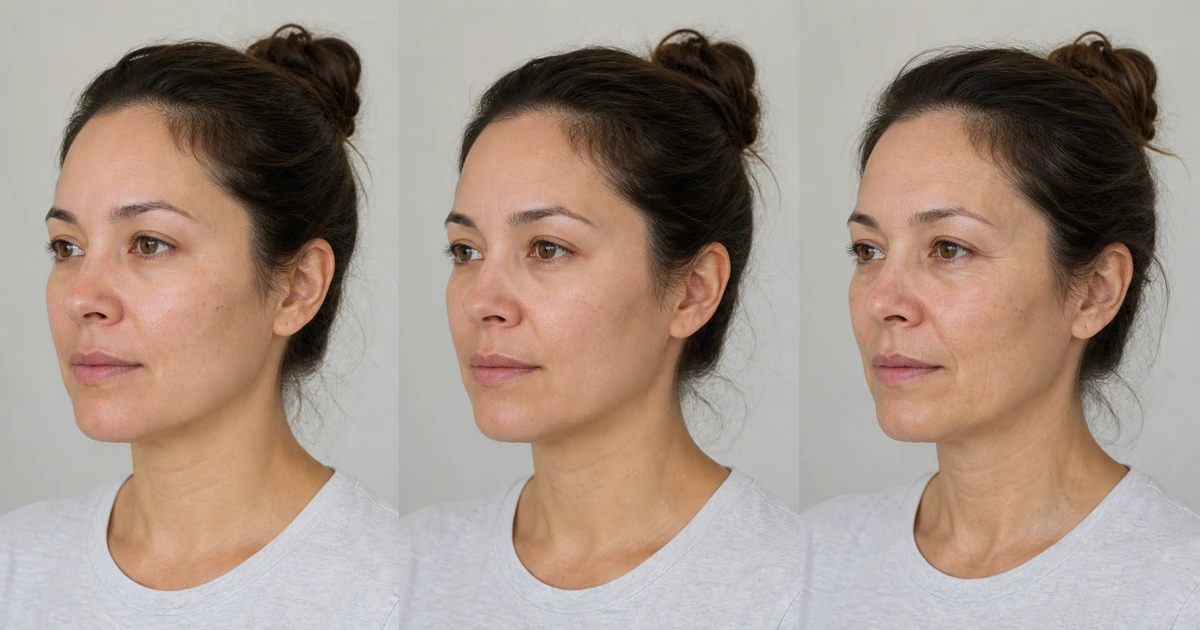 Buccal fat removal before-and-after comparison focusing on the mid-cheek contour